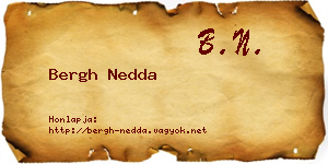 Bergh Nedda névjegykártya